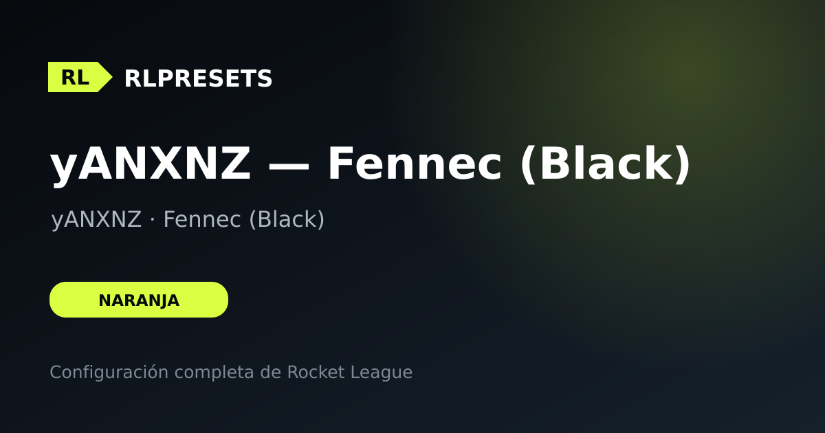 yANXNZ — Fennec (Black), preset de yANXNZ