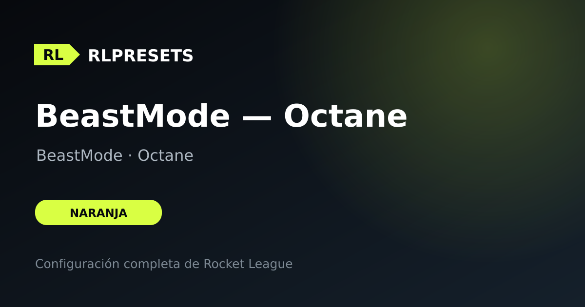 BeastMode — Octane, preset de BeastMode