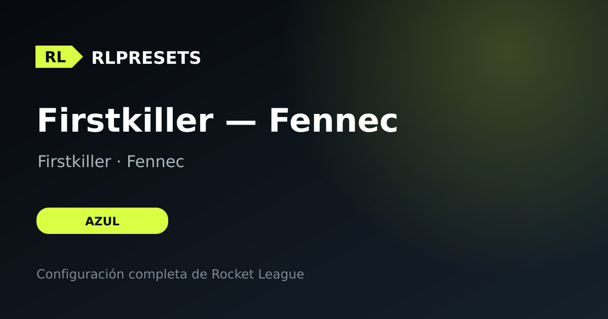 Firstkiller — Fennec, preset de Firstkiller