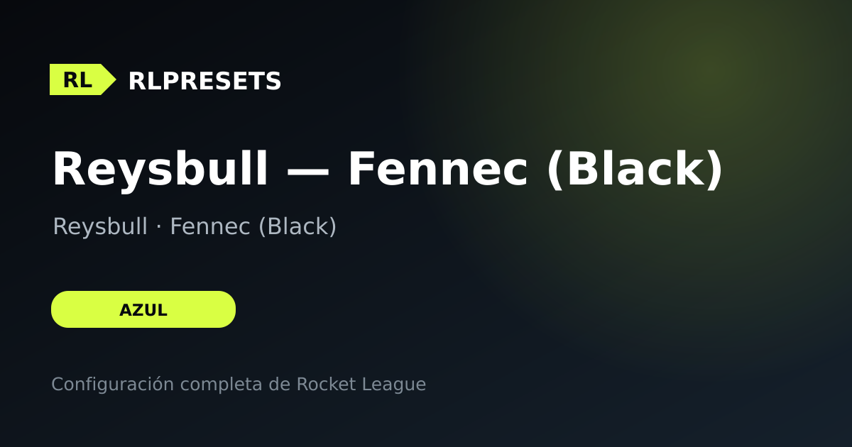 Reysbull — Fennec (Black), preset de Reysbull