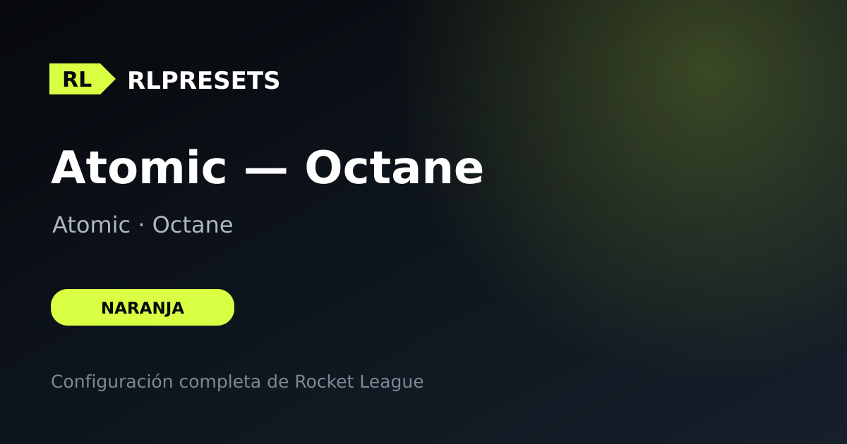 Atomic — Octane, preset de Atomic