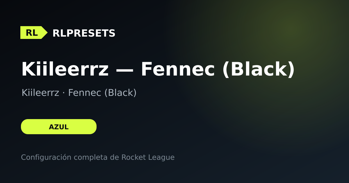 Kiileerrz — Fennec (Black), preset de Kiileerrz