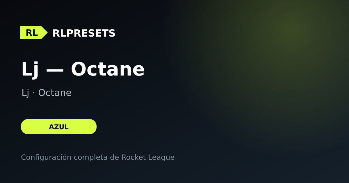 Lj — Octane, preset de Lj