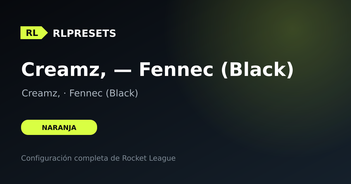 Creamz, — Fennec (Black), preset de Creamz,